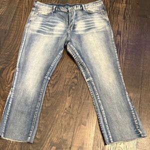 Women's Straight Leg Jeans - Blue